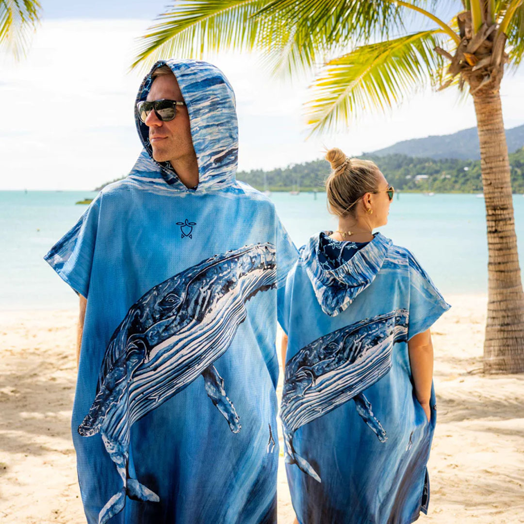 Ocean Armour Hump Back Whale Poncho Sand Free image 0